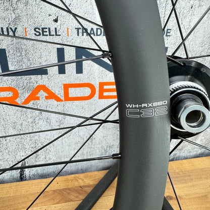 New! Shimano C32 GRX WH-RX880 Carbon Tubeless Gravel Disc Wheelset 700c 1412g