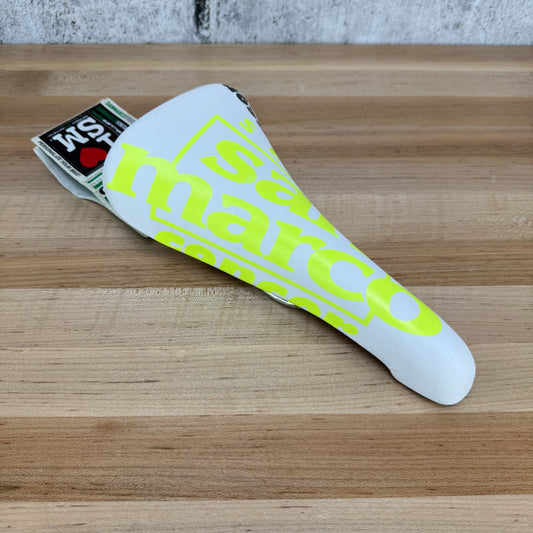 New! San Marco Concor Light 128mm 7x7mm Titanium Rails Bike Saddle 233g