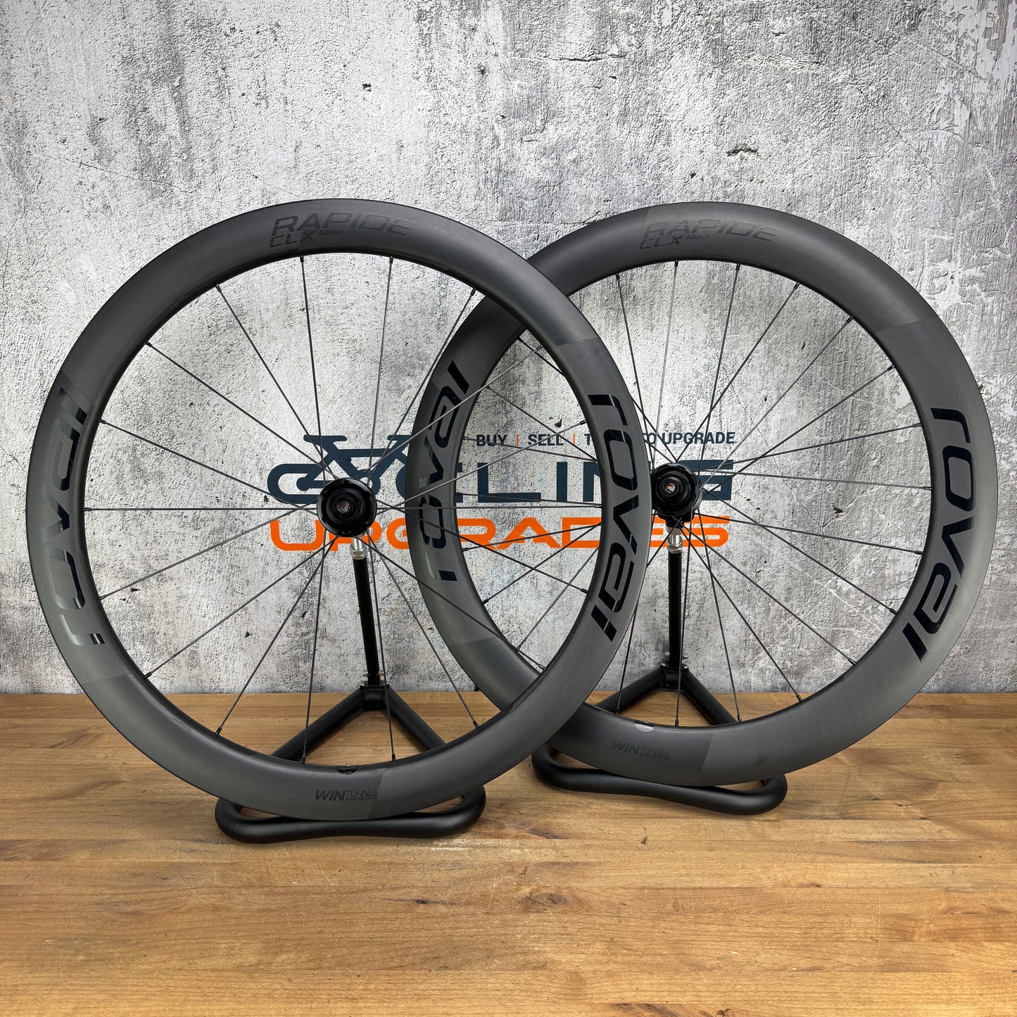 Light Use! Roval Rapide CLX Carbon Clincher Disc Brake Wheelset 700c 1422g