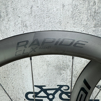 Light Use! Roval Rapide CLX Carbon Clincher Disc Brake Wheelset 700c 1422g