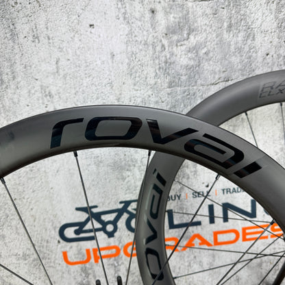 Light Use! Roval Rapide CLX Carbon Clincher Disc Brake Wheelset 700c 1422g