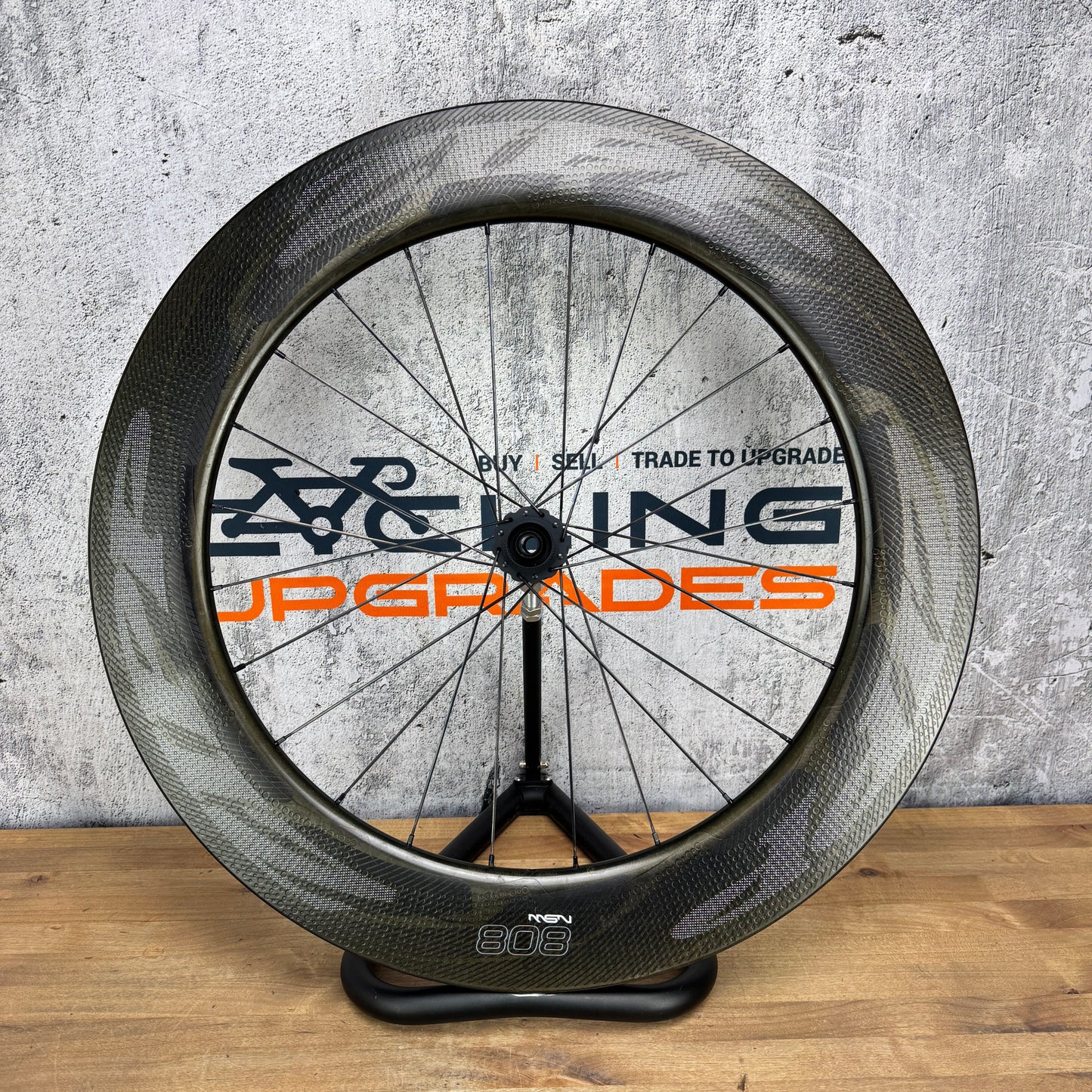 Mint! Zipp 808 NSW Carbon Tubeless Disc Brake Front Wheel 700c 874g