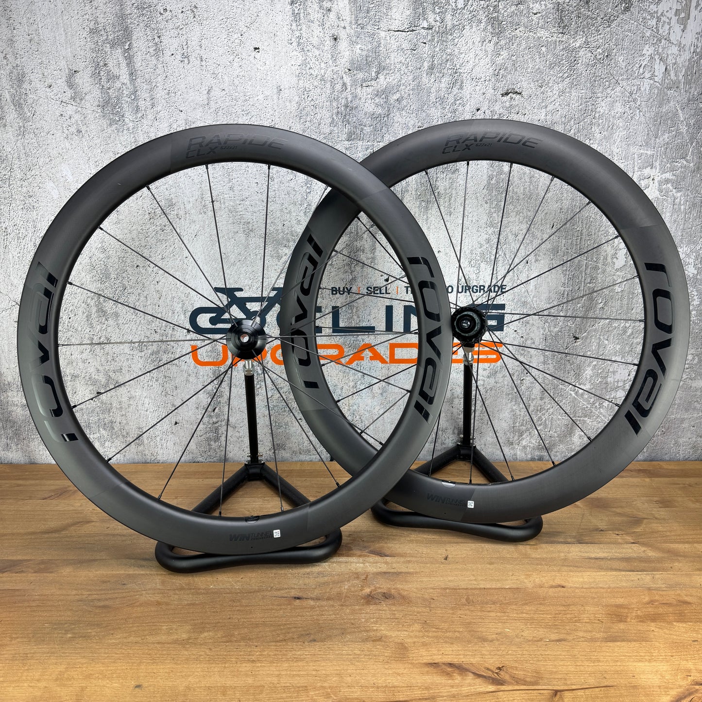 Light Use! Roval Rapide CLX Carbon Clincher Disc Brake Wheelset 700c 1422g