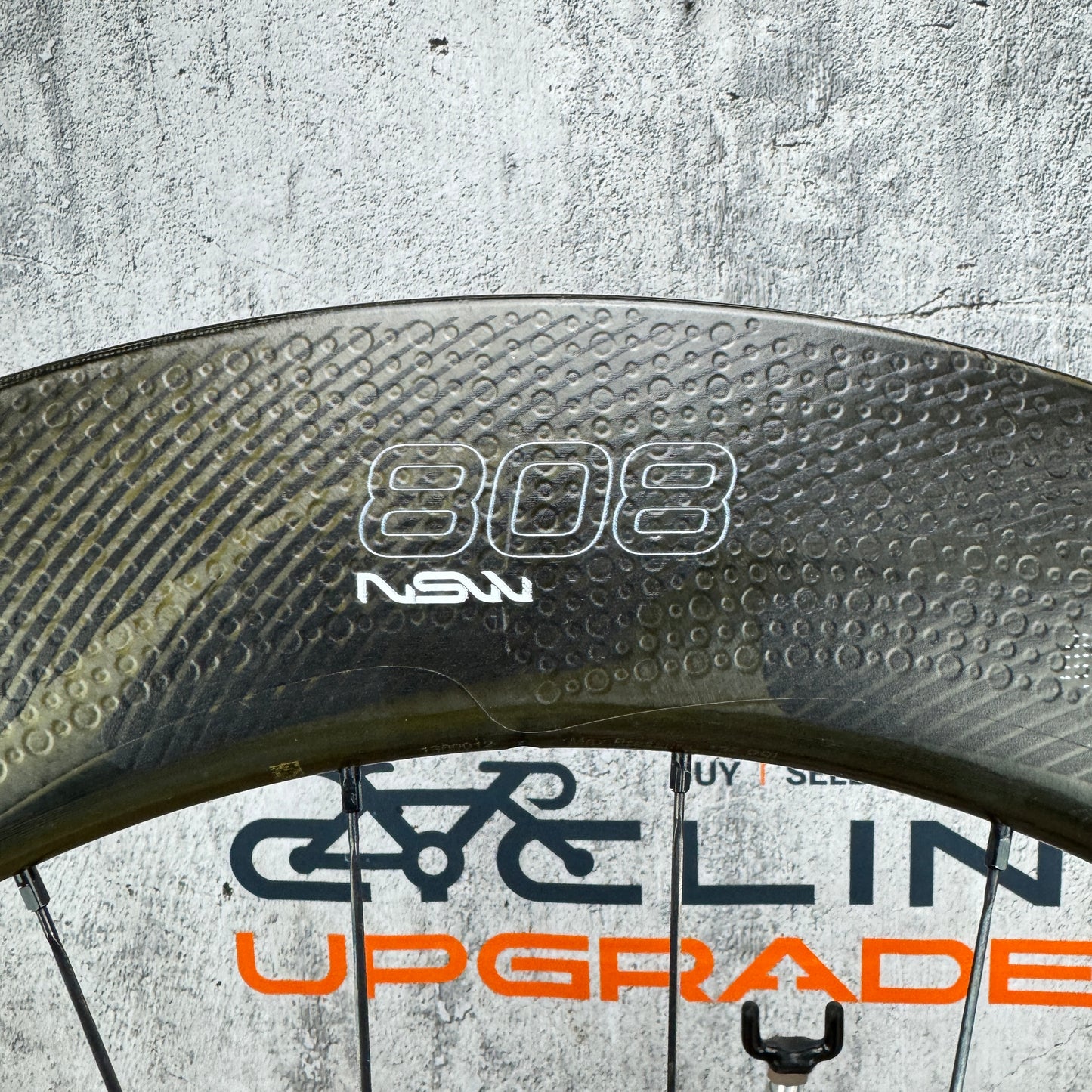 Mint! Zipp 808 NSW Carbon Tubeless Disc Brake Front Wheel 700c 874g