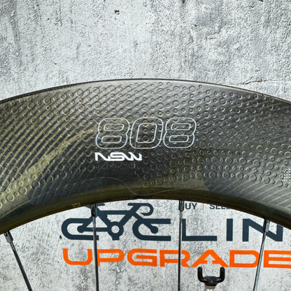 Mint! Zipp 808 NSW Carbon Tubeless Disc Brake Front Wheel 700c 874g