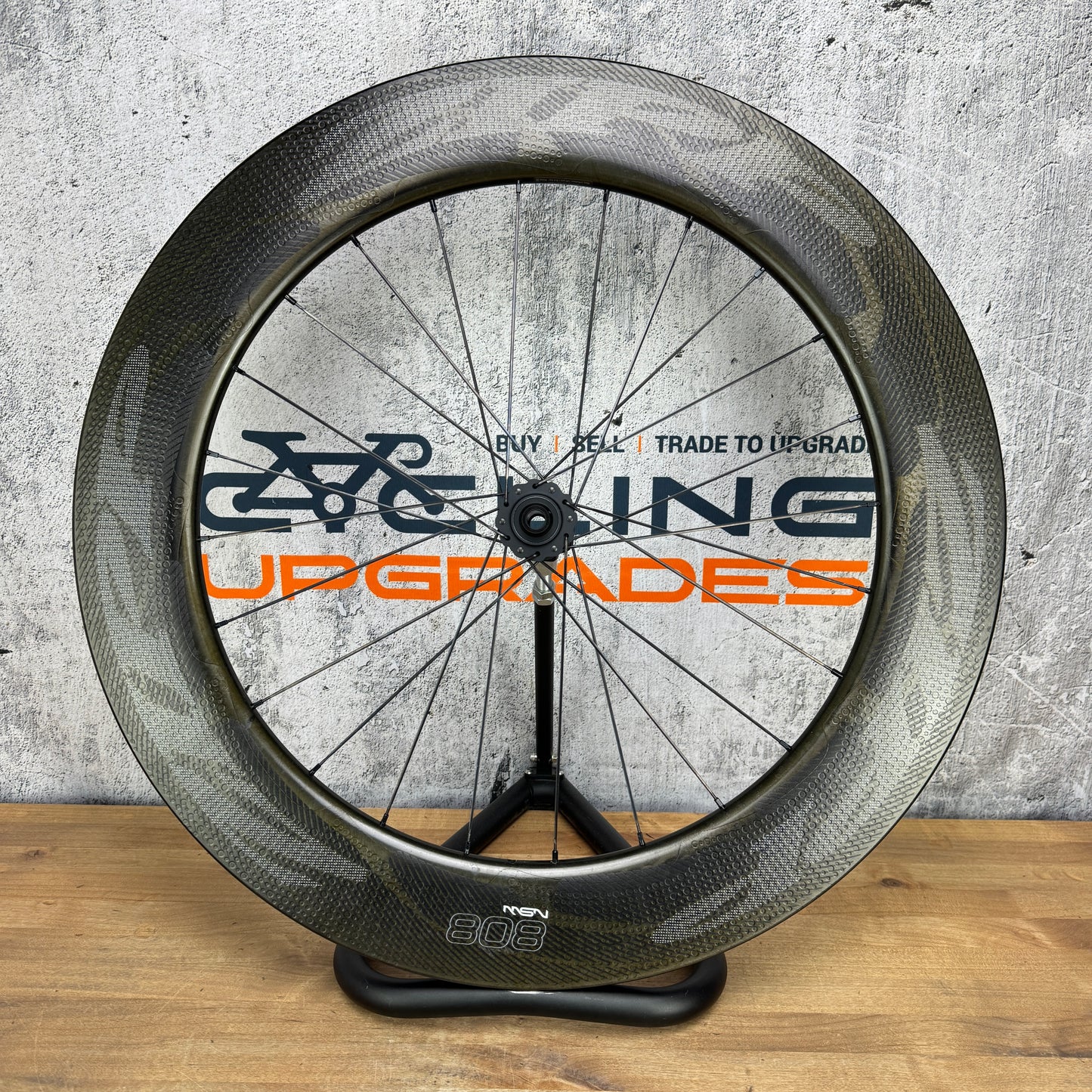 Mint! Zipp 808 NSW Carbon Tubeless Disc Brake Front Wheel 700c 874g