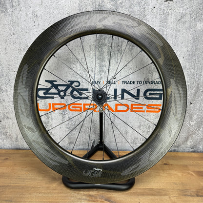 Mint! Zipp 808 NSW Carbon Tubeless Disc Brake Front Wheel 700c 874g