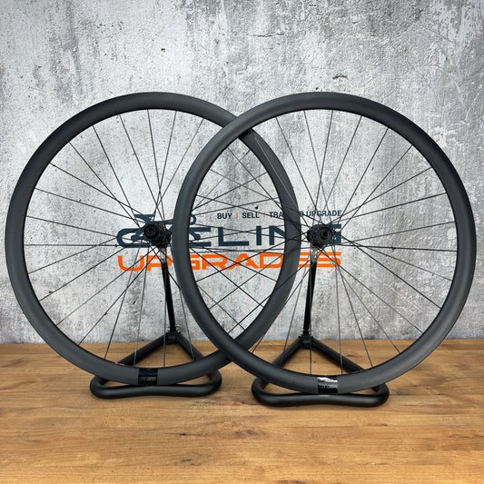 Low Mile! BMC CRD 351 Carbon Tubeless Disc Brake CenterLock Bike Wheelset 700c