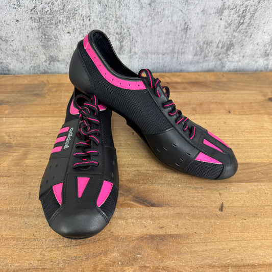 New! Adidas Giro 2 EU Size 43 Black/Pink Indoor Bike Cycling Shoes