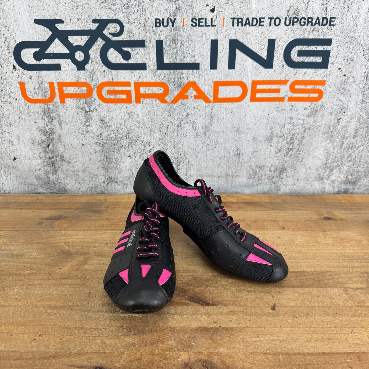 New! Adidas Giro 2 EU Size 43 Black/Pink Indoor Bike Cycling Shoes