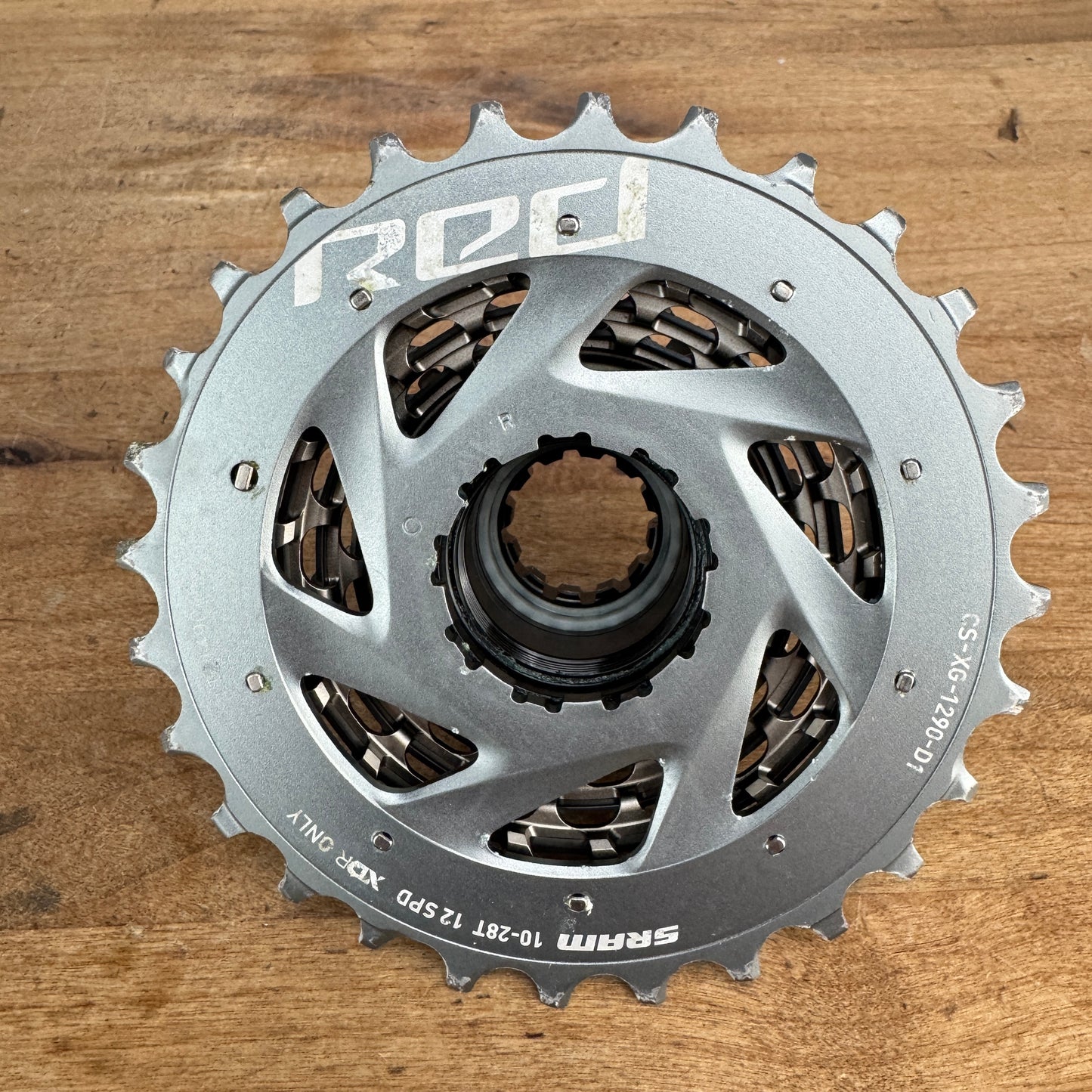 Low Mile! SRAM Red AXS XG-1290 10-28t 12-Speed Bike Cassette "Light Wear" 181g