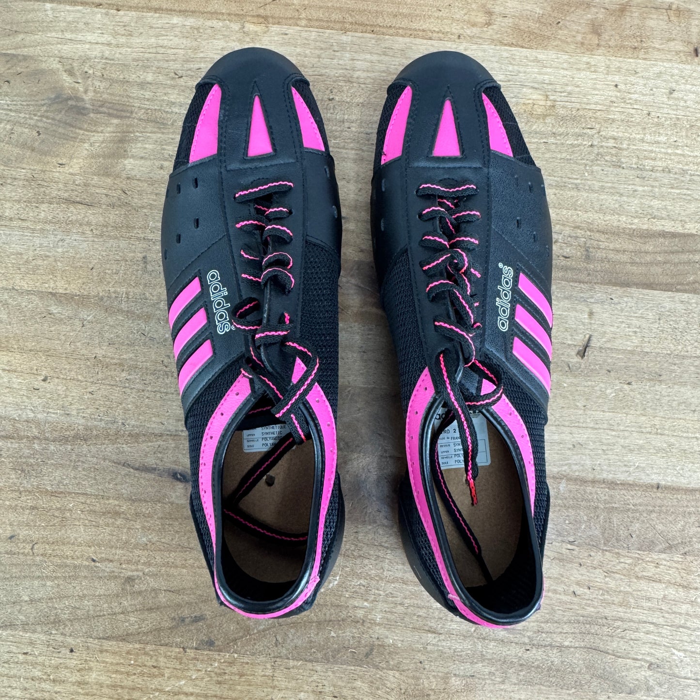 New! Adidas Giro 2 EU Size 43 Black/Pink Indoor Bike Cycling Shoes