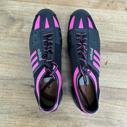 New! Adidas Giro 2 EU Size 43 Black/Pink Indoor Bike Cycling Shoes