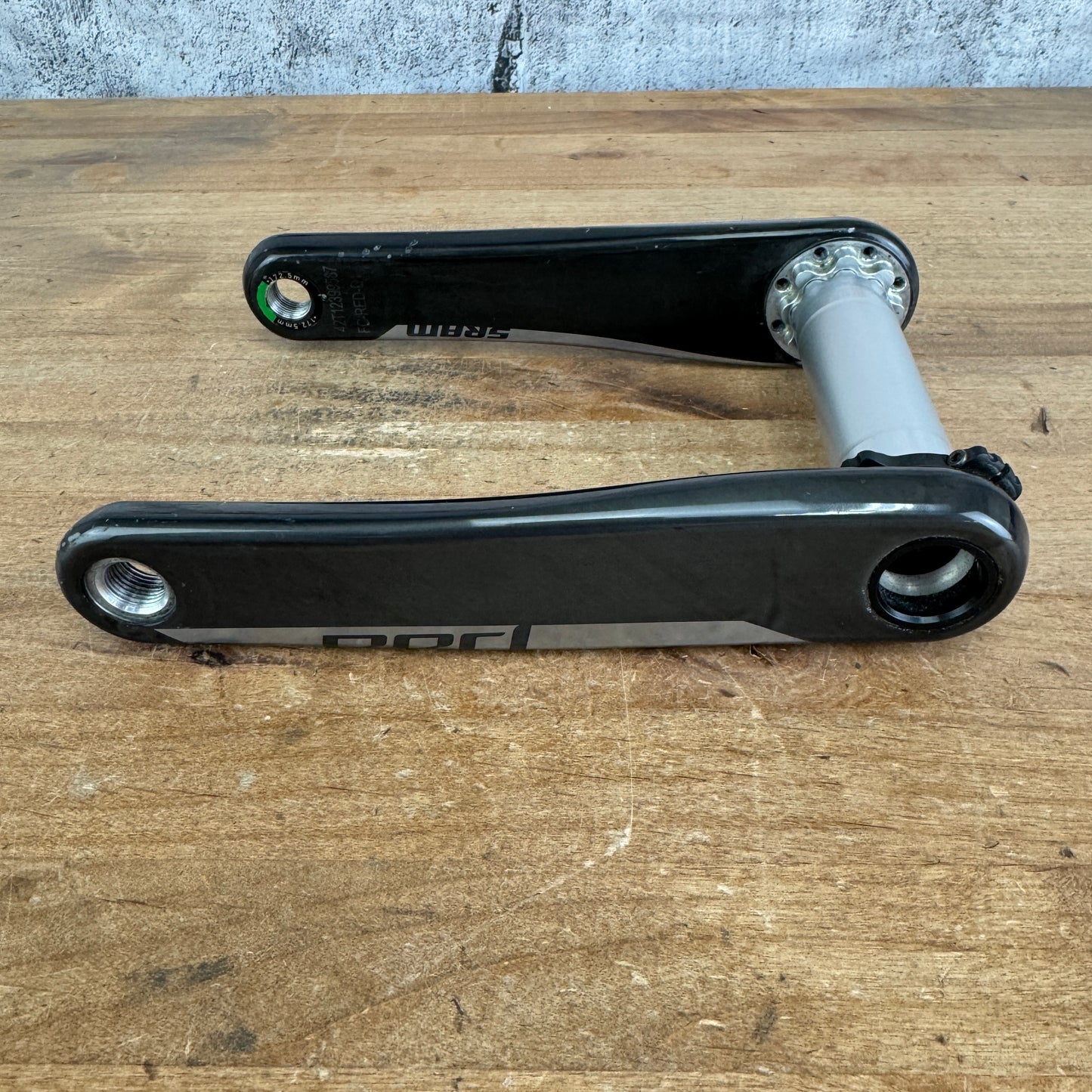 Low Mile! SRAM Red AXS D1 172.5mm Carbon 8-Bolt Bike Crankset Crank Arms DUB SL
