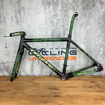Mint! Fifty One Road 52.5cm Carbon Disc Frameset 700c + Enve Stem & Seatpost 1987g