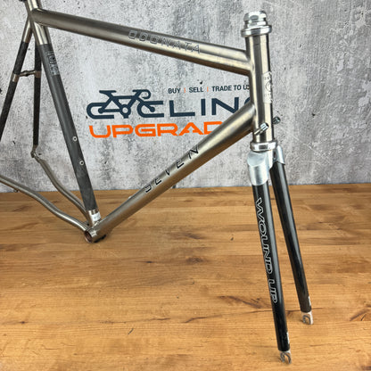 Seven Cycles Ondonata 57cm Rim Brake Carbon Titanium Road Bike Frameset 700c