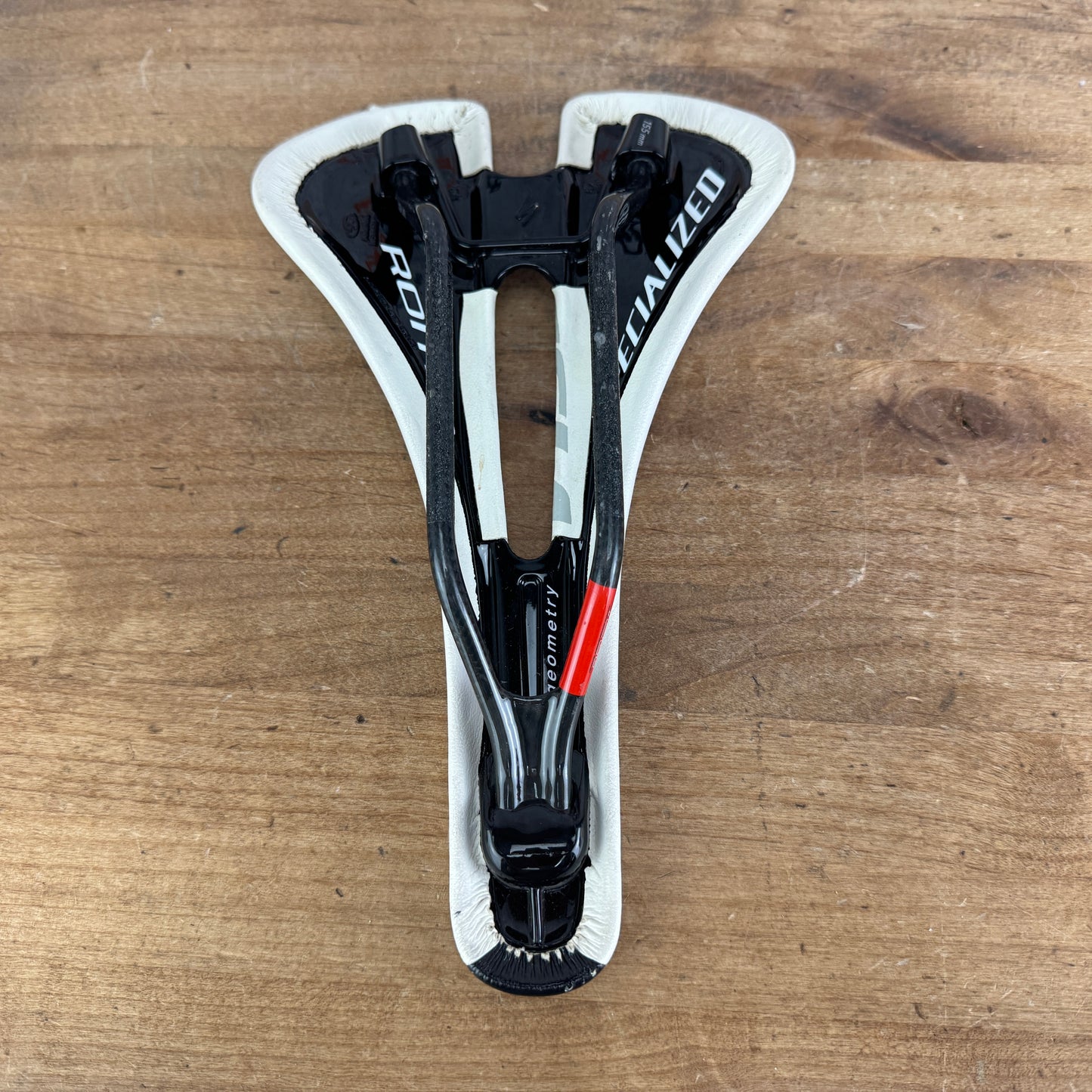 Low Mile! Specialized Romin Pro White 155mm 7x9mm  FACT Carbon Rails Saddle 171g