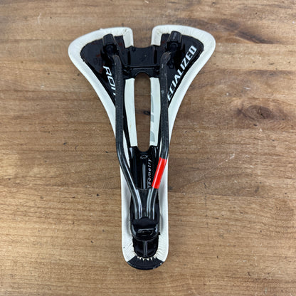 Low Mile! Specialized Romin Pro White 155mm 7x9mm  FACT Carbon Rails Saddle 171g
