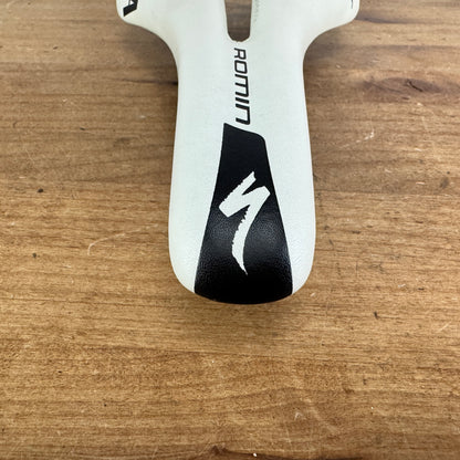 Low Mile! Specialized Romin Pro White 143mm 7x9mm FACT Carbon Rails Saddle 163g