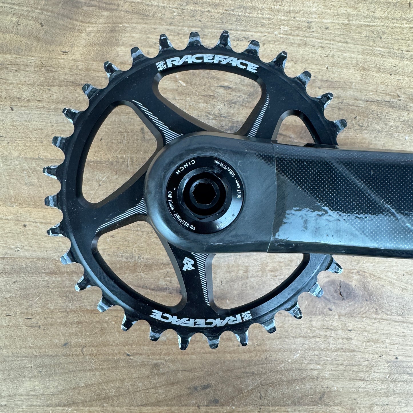 Race Face Next SL Carbon MTB XC Boost (RF136) 175mm Crankset 32t Chainring 452g