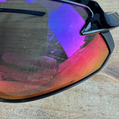 Shimano S-Phyre Black Cycling Sunglasses w/ Red/Clear Lenses & Case 29g