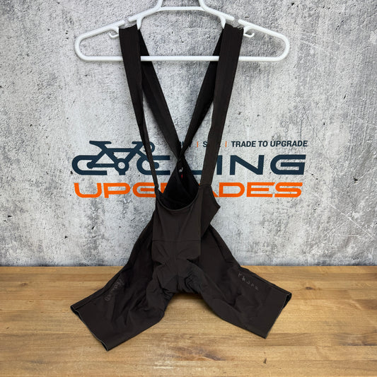 Pedaled Mirai Men's Large Dark Brown Padded Cycling Bib Shorts