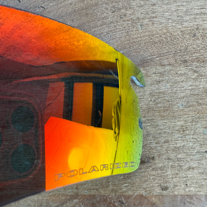 Oakley RadarLock White/Red Cycling Sunglasses w/ Blue/Red/Clear Lenses & Case