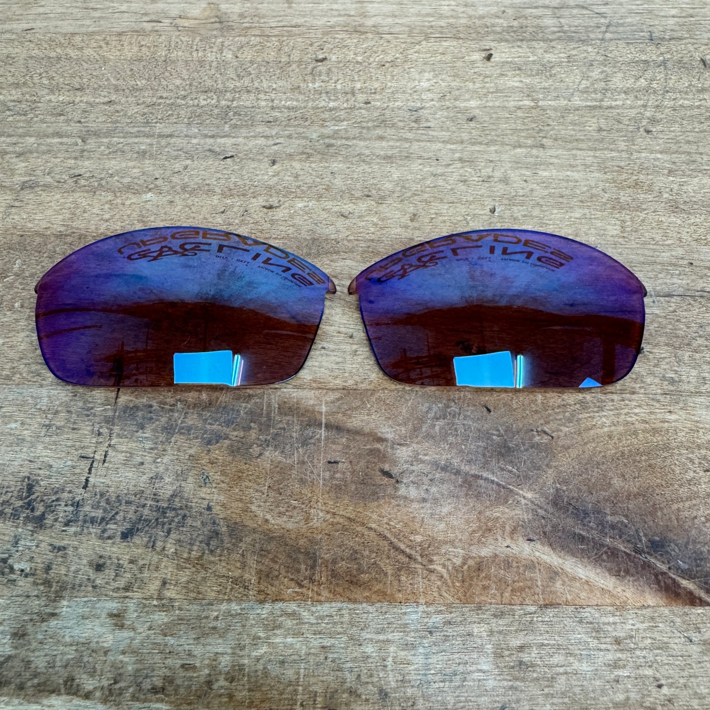 Oakley Flak Red Cycling Sunglasses w/ Black/Red/Brown Lenses & Case