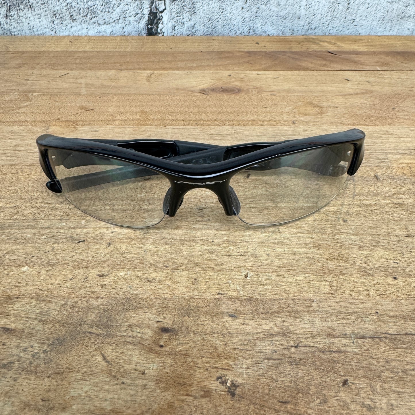 Oakley Flak Black Cycling Sunglasses w/ Black/Brown/Gold/Clear Lenses & Case