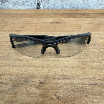 Oakley Flak Black Cycling Sunglasses w/ Black/Brown/Gold/Clear Lenses & Case