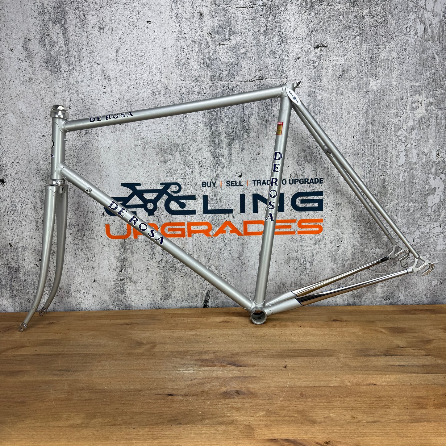 De Rosa Professional SLX 56x56cm Columbus Steel Silver Frameset 700c 2982g