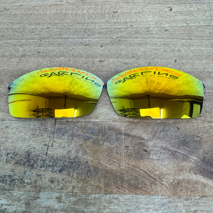 Oakley Flak Black Cycling Sunglasses w/ Black/Brown/Gold/Clear Lenses & Case