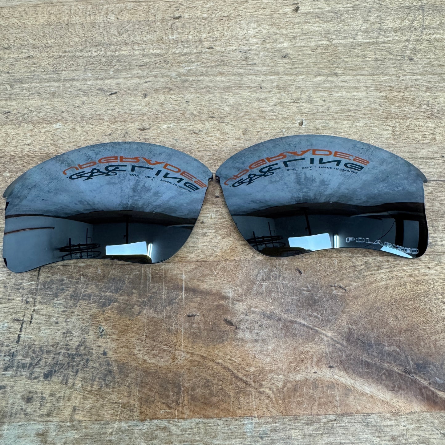 Oakley Flak Black Cycling Sunglasses w/ Black/Brown/Gold/Clear Lenses & Case