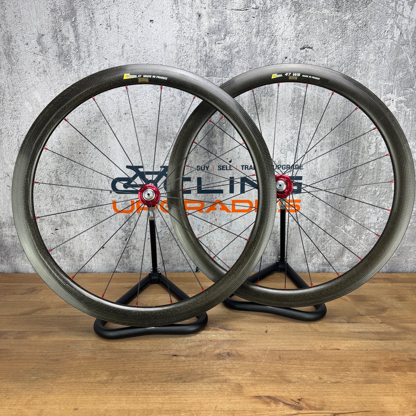 Corima WS 47 Chris King R45 Ceramic Carbon Clincher Wheelset 700c 1563g