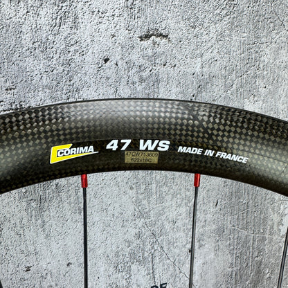 Corima WS 47 Chris King R45 Ceramic Carbon Clincher Wheelset 700c 1563g