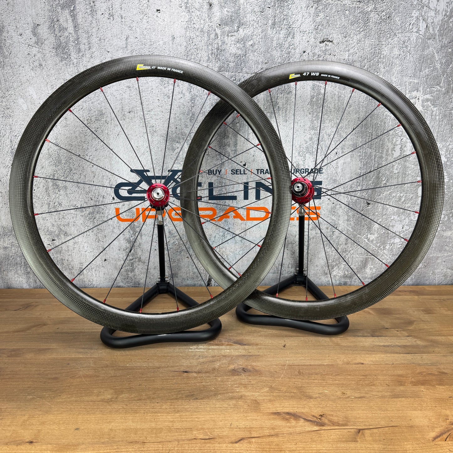 Corima WS 47 Chris King R45 Ceramic Carbon Clincher Wheelset 700c 1563g