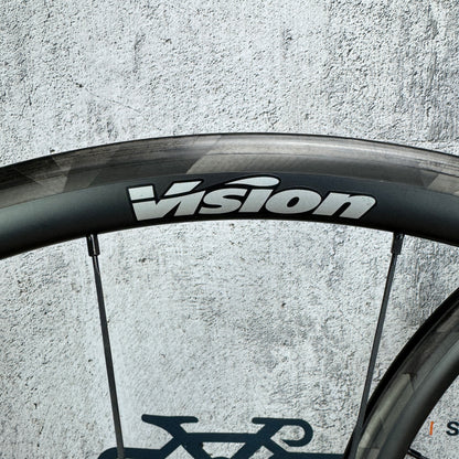 Low Mile! Vision KOM 30mm Carbon Tubeless Wheelset 700c Rim Brake 1316g