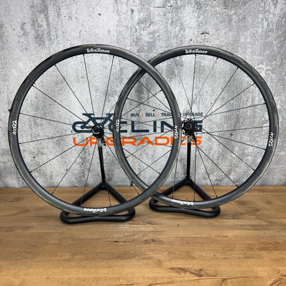 Low Mile! Vision KOM 30mm Carbon Tubeless Wheelset 700c Rim Brake 1316g