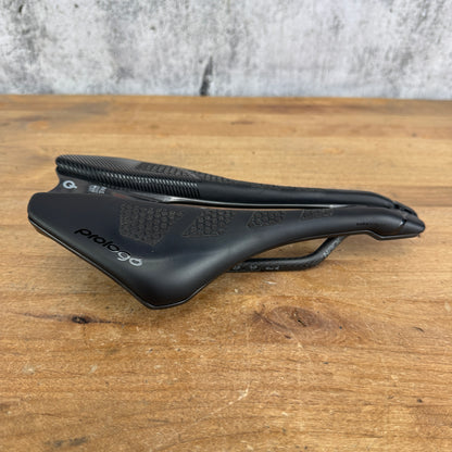 Light Use! Prologo Dimension CPC PAS Nack Carbon Rails 143mm Bike Saddle 172g