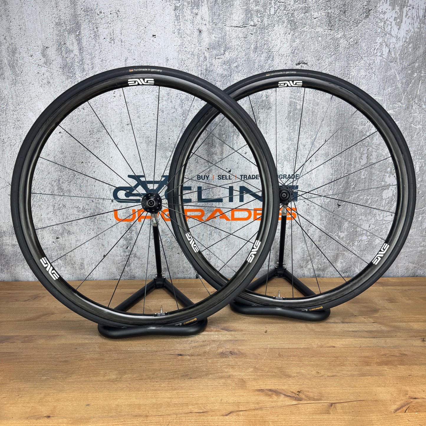 Enve SES 2.2 Carbon Tubular Wheelset 700c Rim Brake + Continental Competition