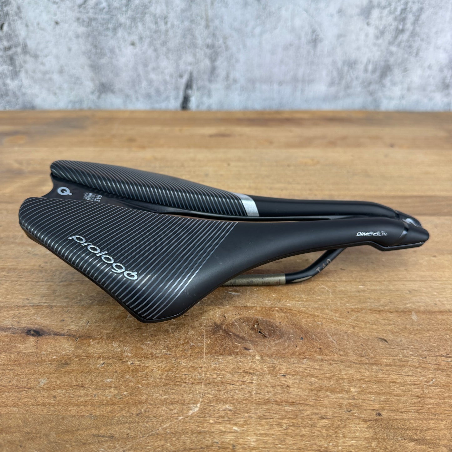 Light Use! Prologo Dimension 7x7mm Alloy Rails 143mm Bike Saddle 230g