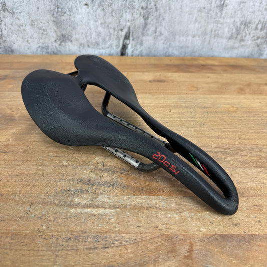 Low Mile! Selle SMP F20C s.i. Black 135mm 7x9mm Carbon Rails Bike Saddle 160g