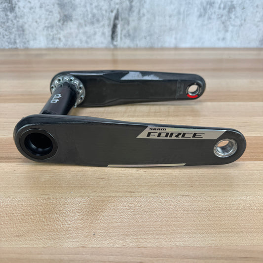Low Mile! SRAM Force AXS E1 165mm Carbon Dub 8-Bolt Direct Mount Crankset 415g