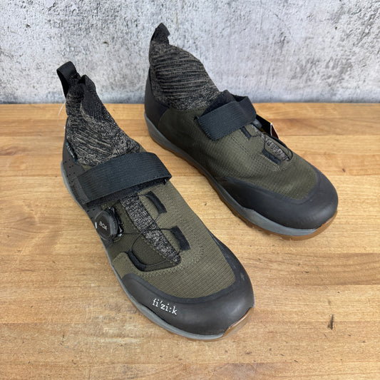 New! Fizik Terra Clima X2 Olive Men's 42 EU BOA 2-Bolt Cycling Shoes MSRP $190