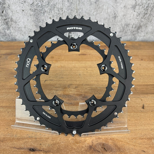 Rotor noQ Round 52/36t 110BCD 5-Bolt Bike Chainring Set 168g
