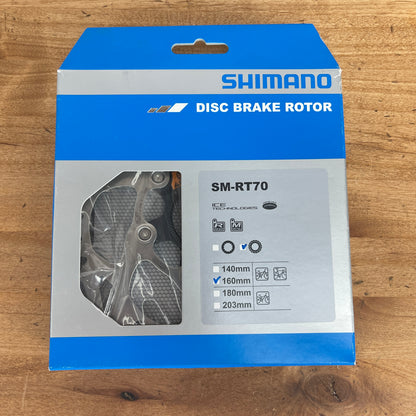 New! Single Shimano SM-RT70-S 160mm Center-Lock Disc Brake Rotor 132g