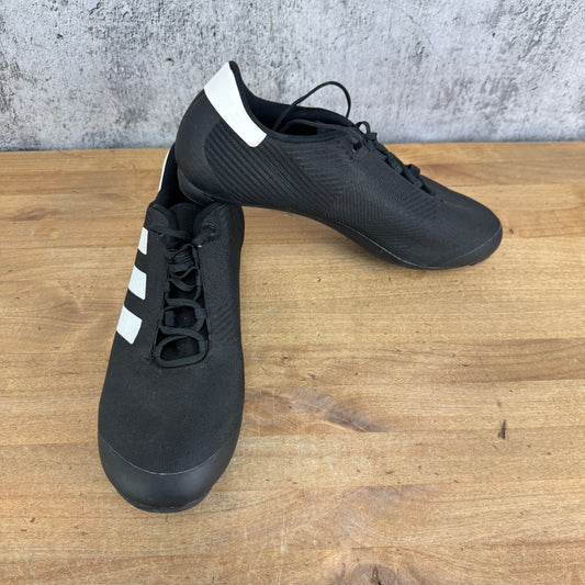 Adidas Road Men's 43 EU Black/White Lace Carbon 3-Bolt Road Cycling Shoes