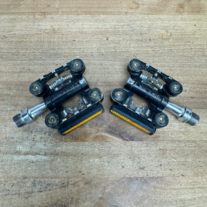 Wellgo M-17 Stainless Steel Spindle Flat/Clipess Bike Pedals 322g