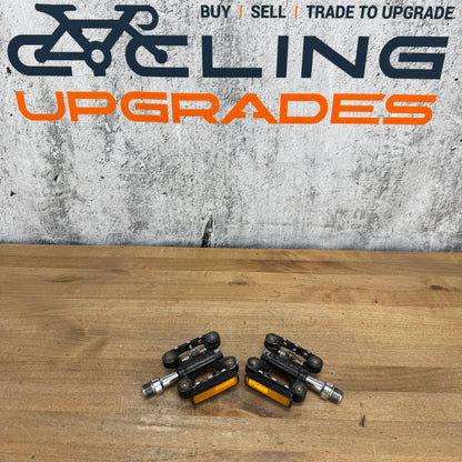 Wellgo M-17 Stainless Steel Spindle Flat/Clipess Bike Pedals 322g