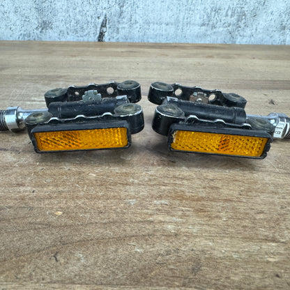 Wellgo M-17 Stainless Steel Spindle Flat/Clipess Bike Pedals 322g